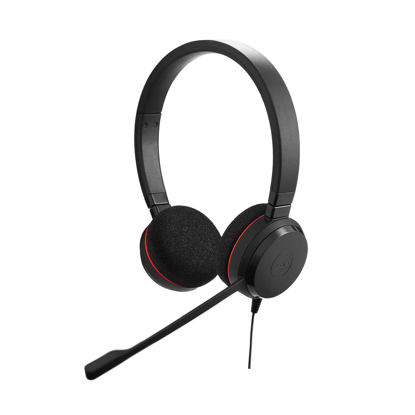 Buy Q711304 Jabra Gn Netcom Evolve 20 Uc Duo Ms Optimized, USB Wired On Ear Headphones with Mic, Multicolor