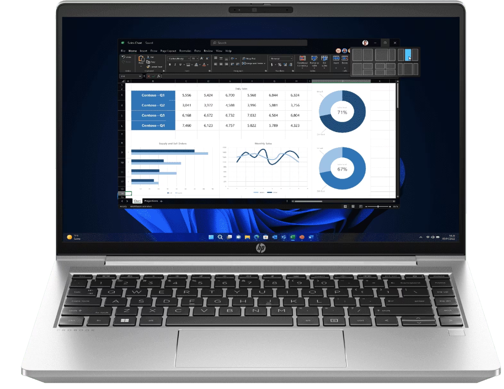 Buy HP PB440 G10, i7-1355U 440 G10 / 14 FHD AG SVA 250 HD NarrowBezel bent