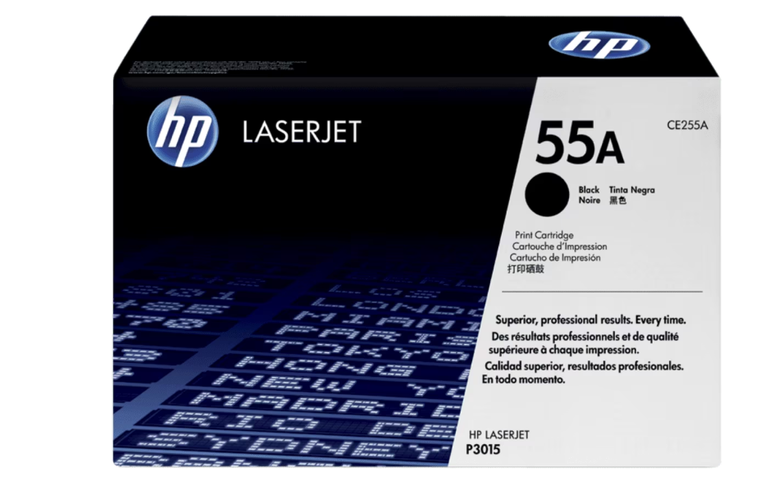 Buy CE255A HP 55A Black Original LaserJet Toner Cartridge