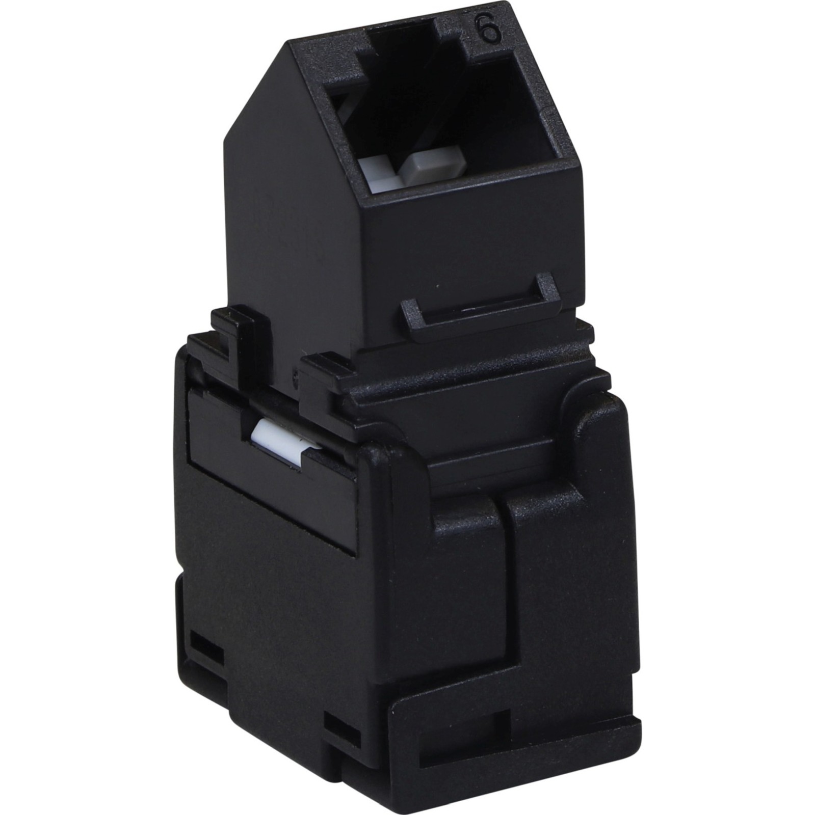 Buy 100-213-24 EXCEL CAT6 ANGLED UTP TOOLLESS JACK 180deg-BLACK - PK24