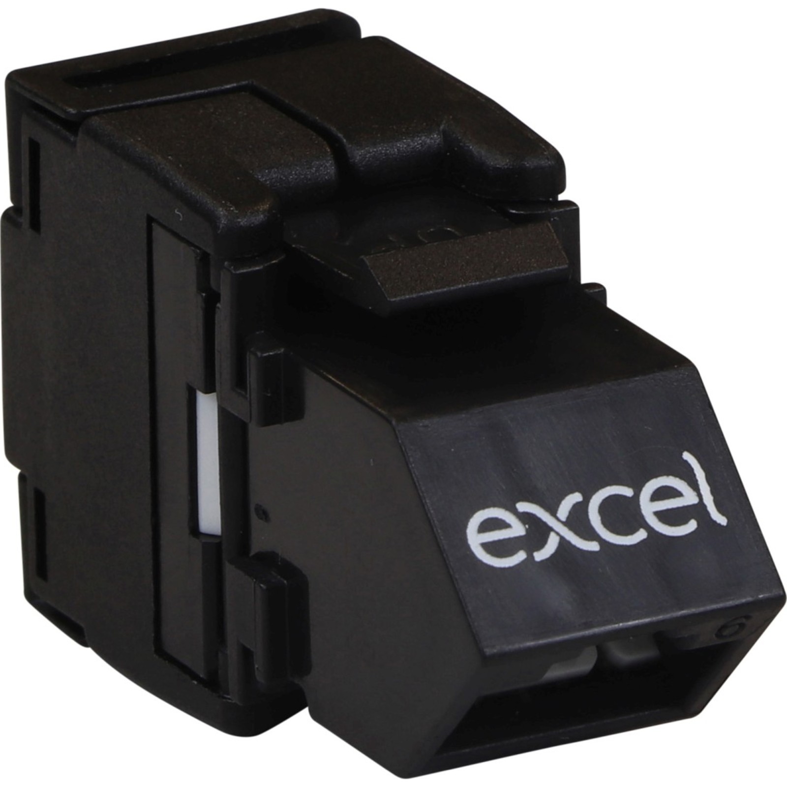 Buy 100-213-24 EXCEL CAT6 ANGLED UTP TOOLLESS JACK 180deg-BLACK - PK24
