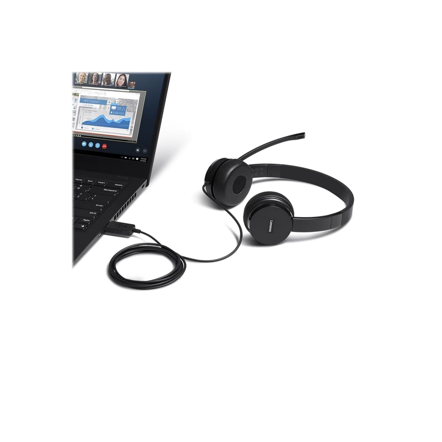 Buy Lenovo 100 USB Headset  4XD0X88524