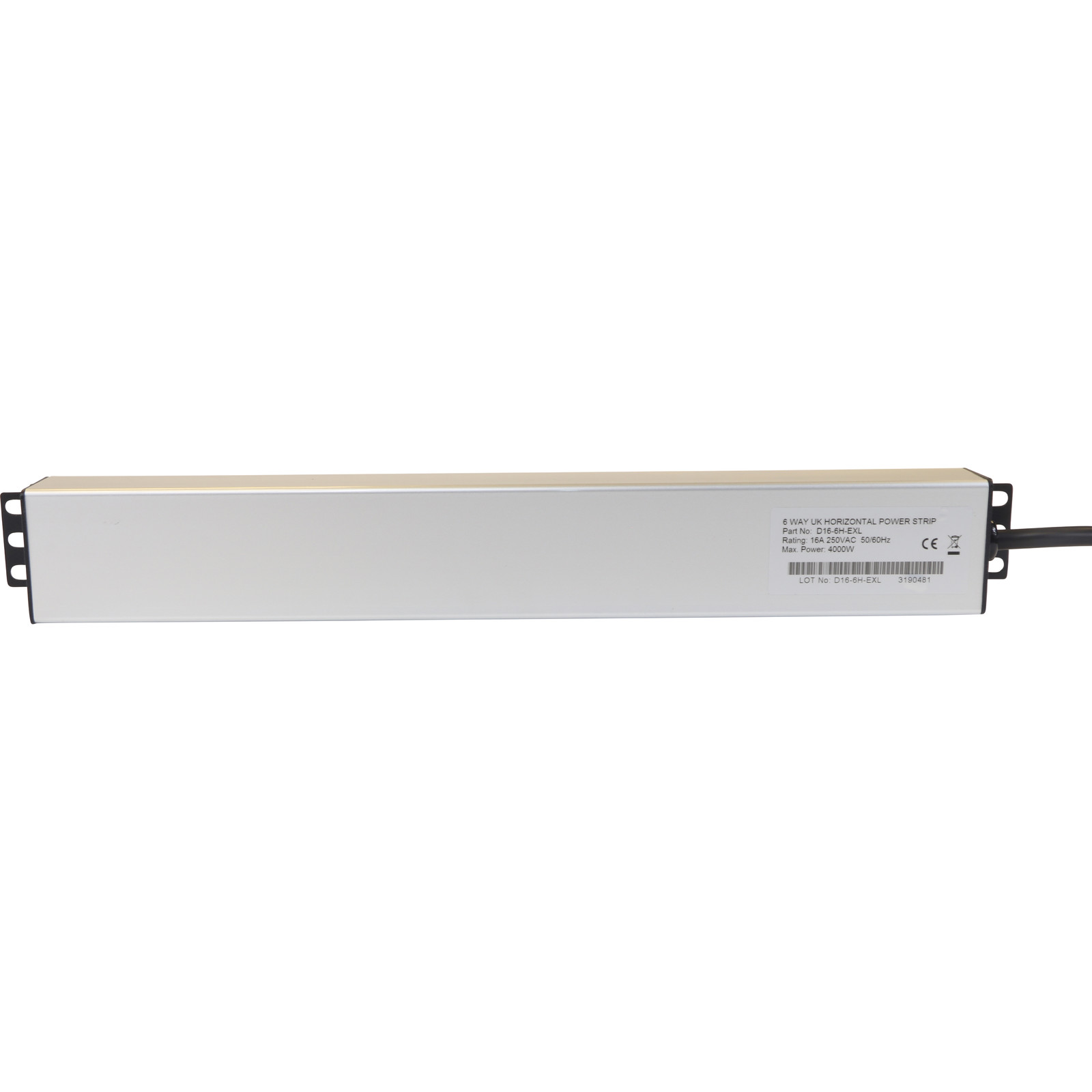 Buy D16-6H-EXL EXCEL 6-WAY SWITCHED POWER STRIP HORIZONTAL 16AMP