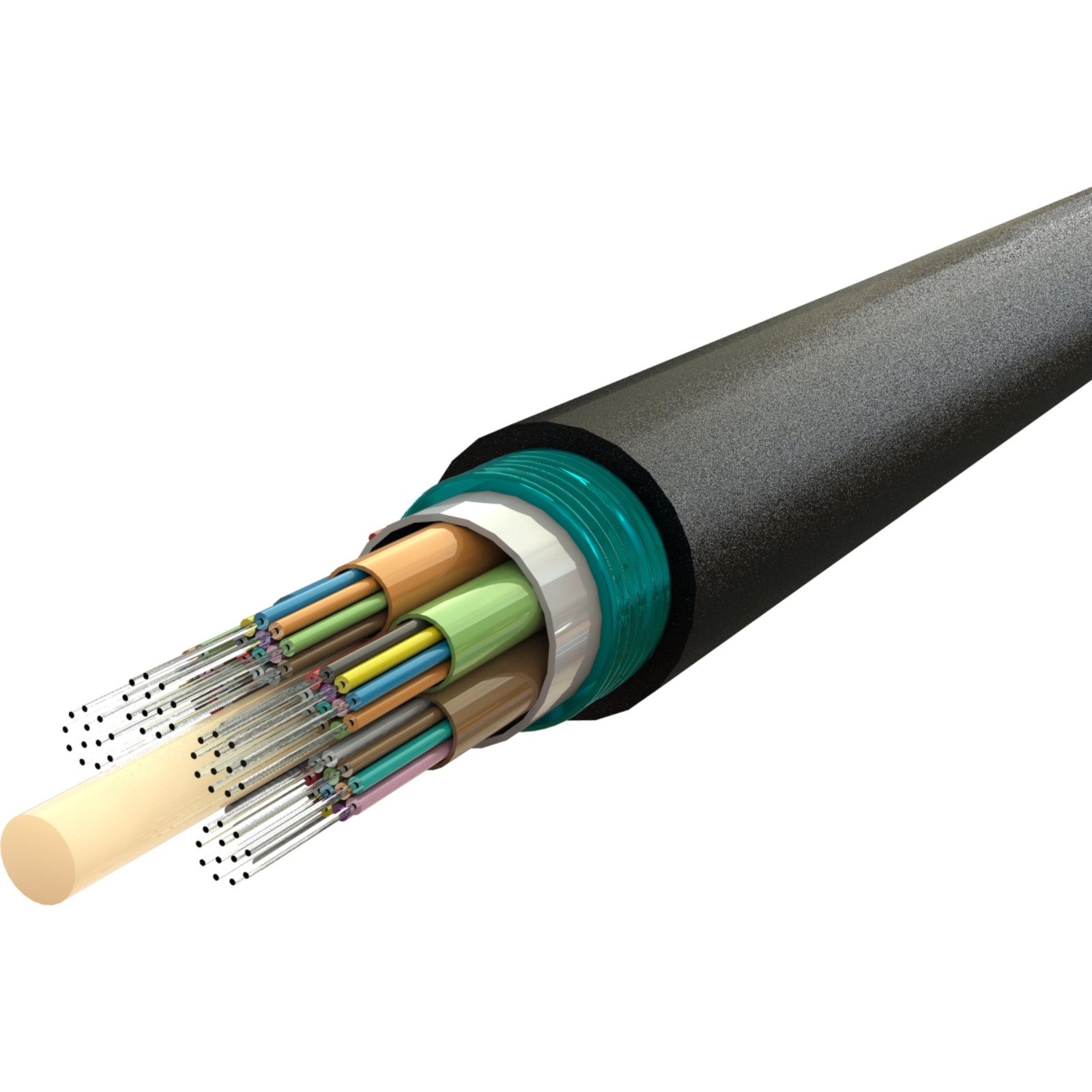Buy 333-048 Enbeam Multi Loose Tube External OS2 SM CST Fibre Cable Fca - Black - 48-Core