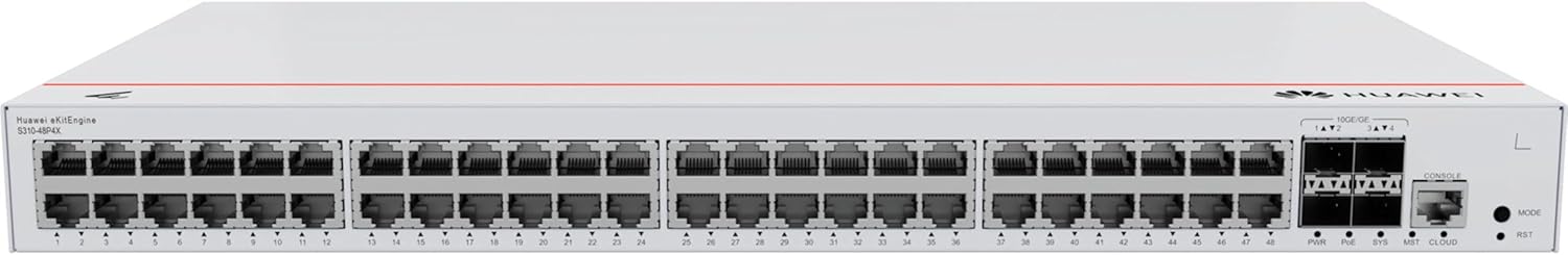Buy Huawei Switch S310-48P4X (48*GE ports(380W PoE+) S310-48P-4X
