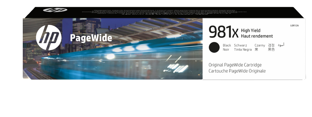 Buy L0R12A HP 981X High Yield Black Original PageWide Cartridge