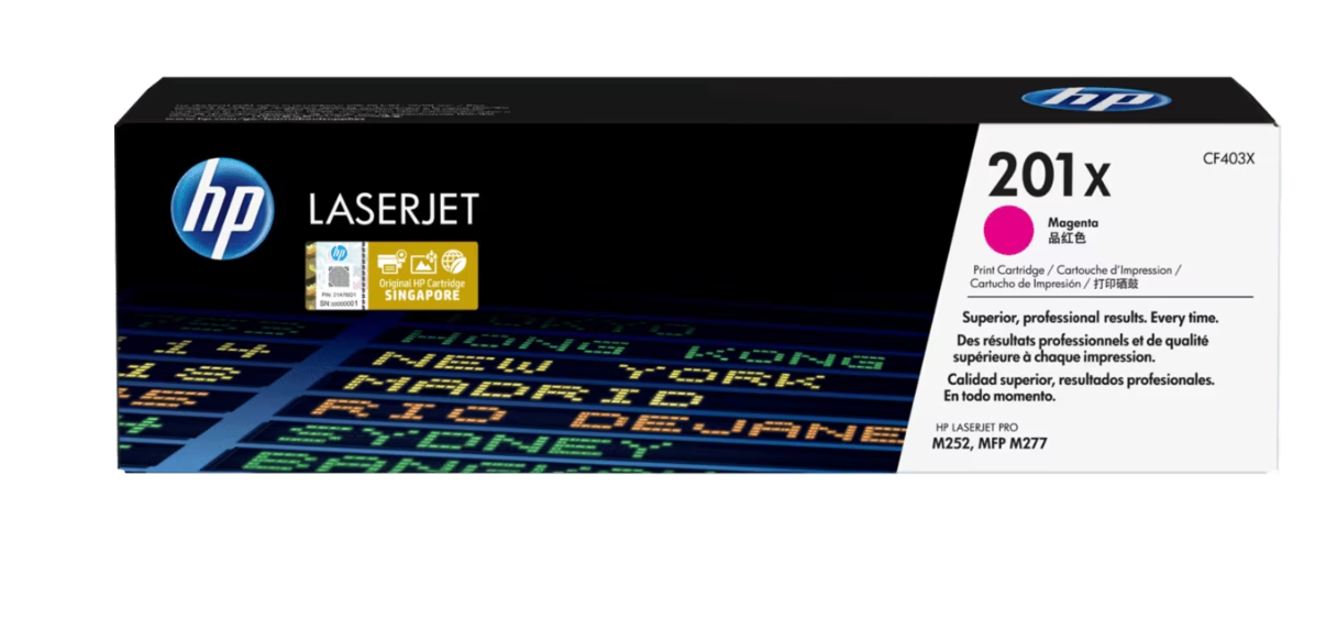 Buy CF403X HP 201X High Yield Magenta Original LaserJet Toner Cartridge
