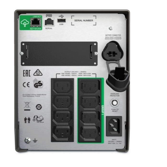 Buy SMT1000IC APC Smart-UPS, Line Interactive, 1000VA, Tower, 230V, 8x IEC C13 outlets