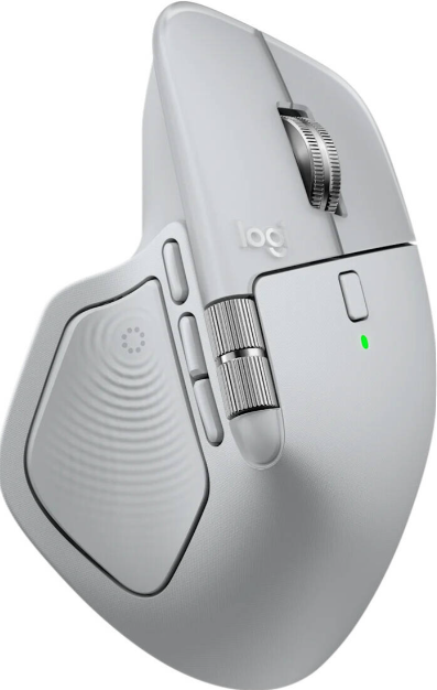 Buy Logitech Mouse Wireless - MX Master 4 With Haptics (Pale Grey) 910-007563