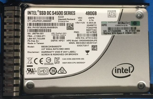 Buy 877746-B21 HP G8-G10 480-GB 2.5 SATA 6G RI SSD 5 Pack