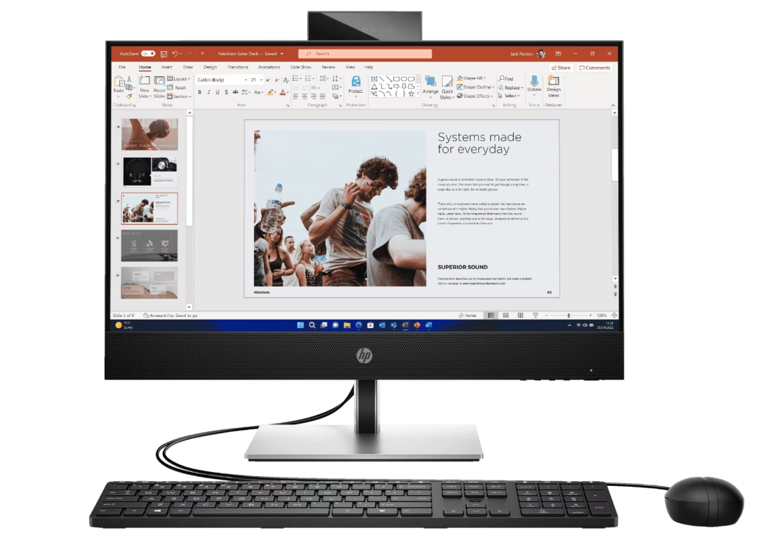 Buy HP ProOne 440 G9 AIO, Intel i5-13500T, 8GB RAM, 512GB SSD, DOS, Non-Touch, 1YR