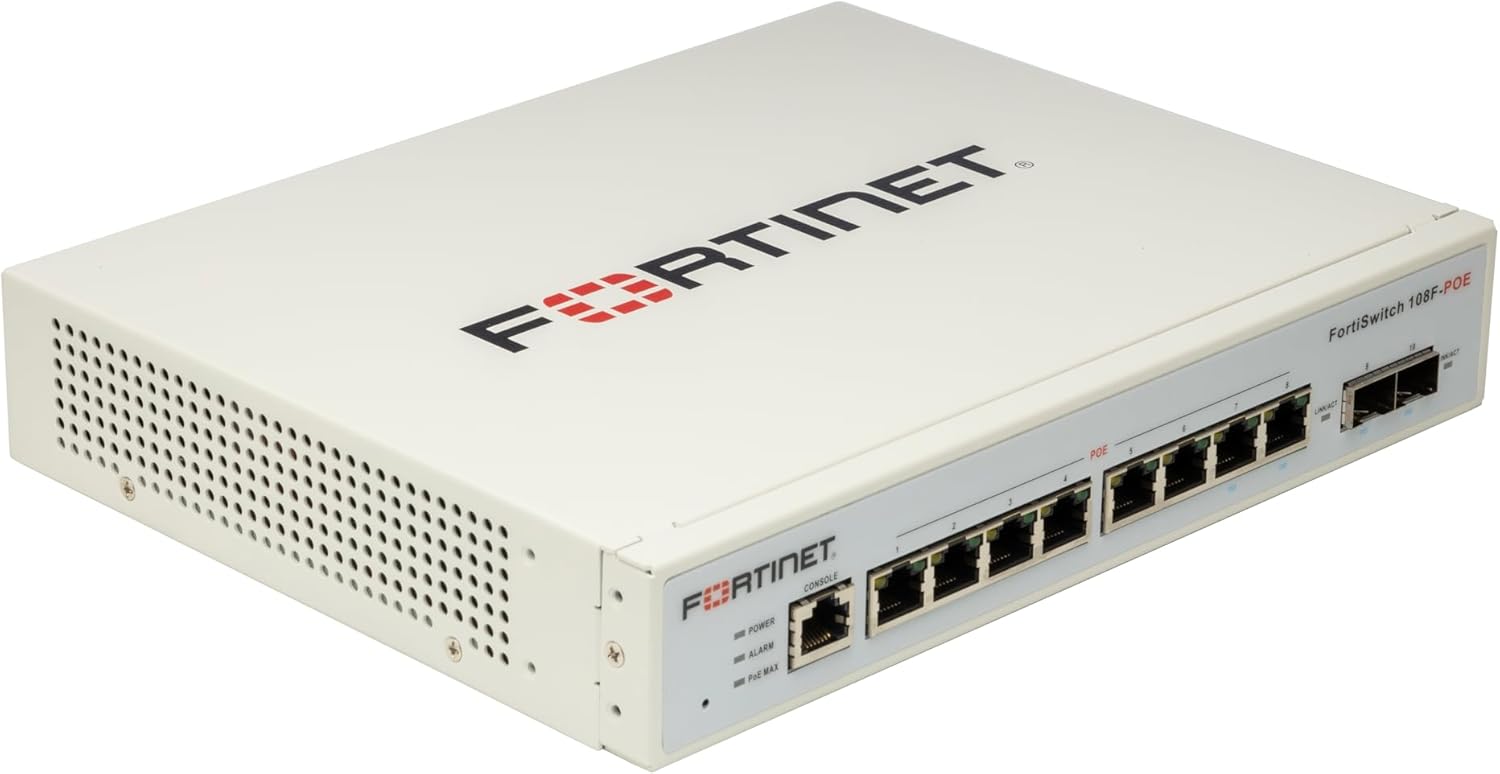 Buy FS-108F-POE	FortiSwitch-108F-POE Fanless L2+ management switch