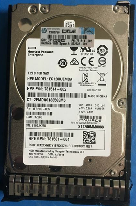 Buy 872479-B21 1.2TB 12G SAS 10K SFF SC DS HDD