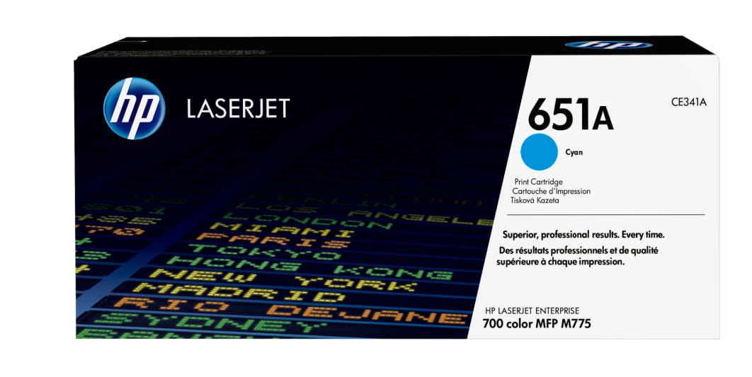 Buy CE341A HP 651A Cyan Original LaserJet Toner Cartridge