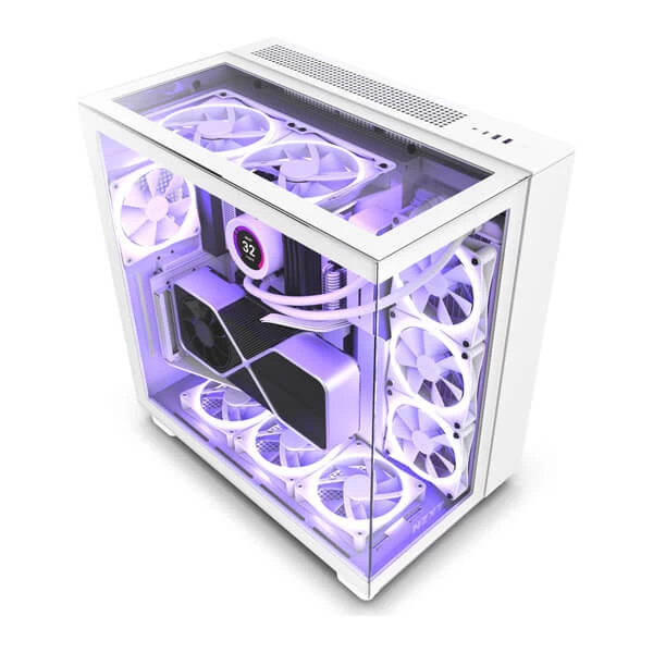 Buy (CM-H91EW-01)NZXT H9 Elite Edition White ATX Mid Tower Case