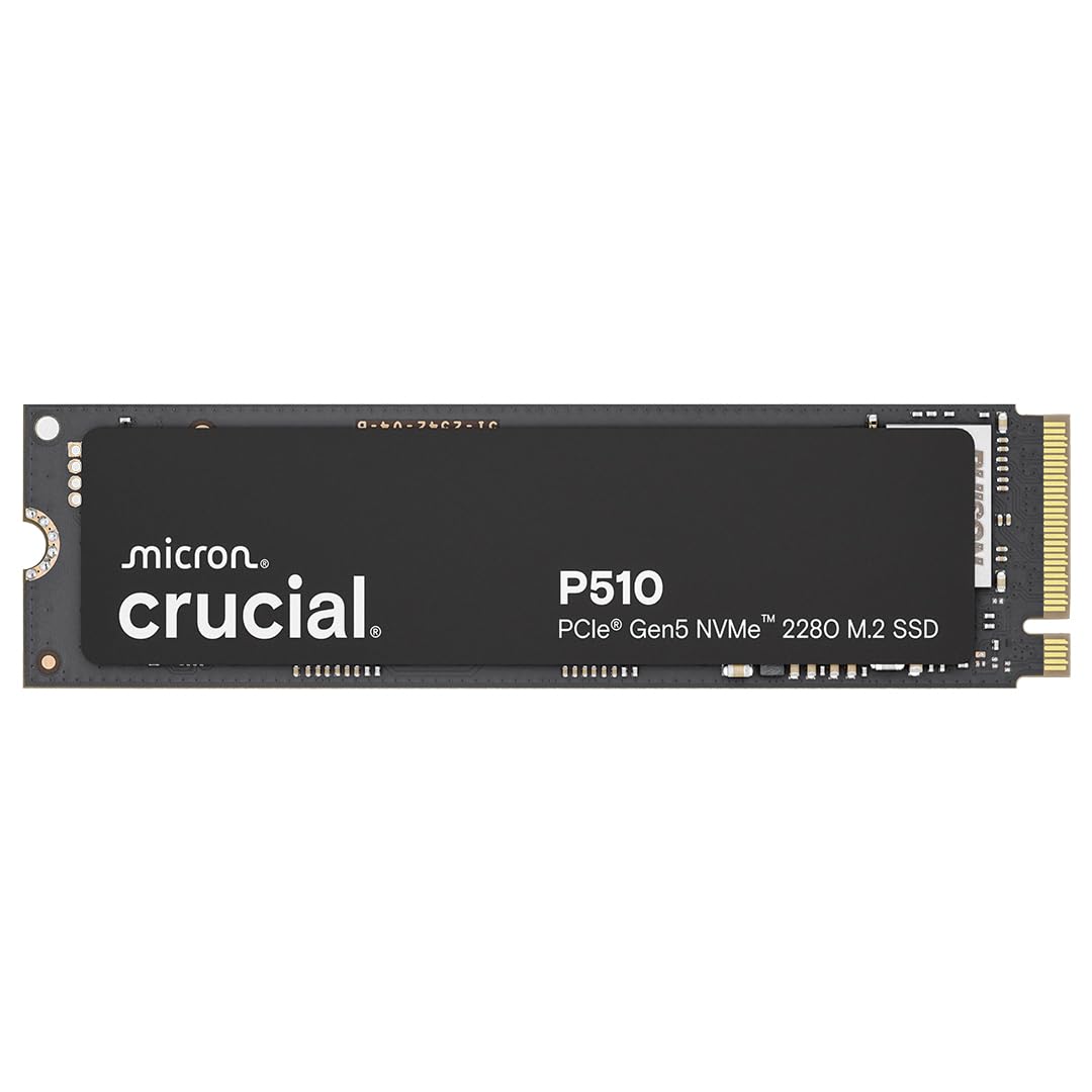 Buy Crucial P510 2TB Gen5 NVMe SSD, Up to 10,000 MB/s, PCIe 5.0 M.2 2280 SSD CT2000P510SSD8