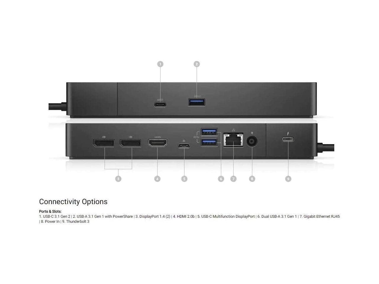 Buy 210-AZBV-DB Dell Thunderbolt Dock – WD19TBS