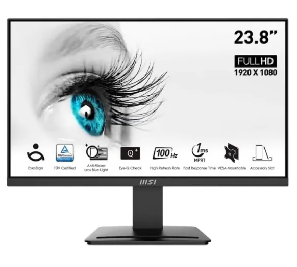 MSI PRO MP2412 9S6-3BA9CH-049 Monitor 23.8 inch FHD 100Hz