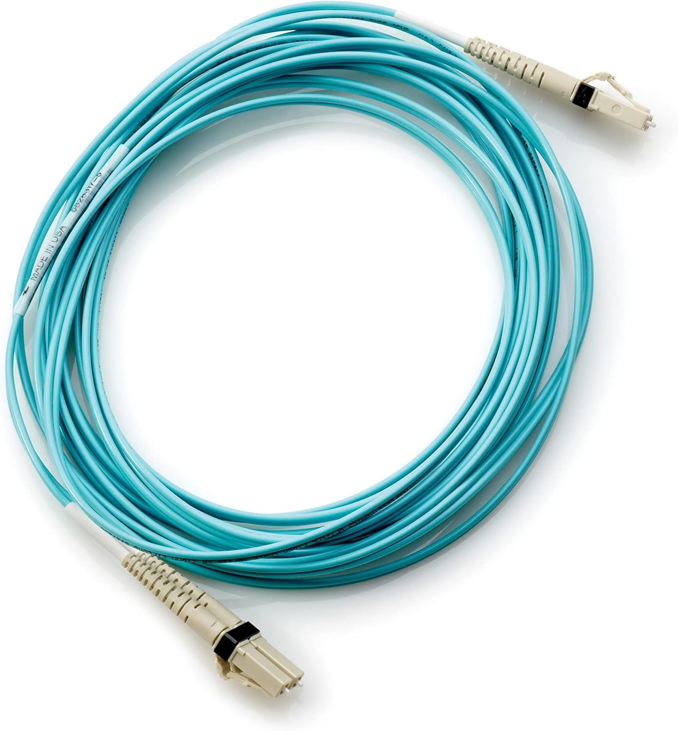 Buy AJ833A HPE LC to LC multi-mode OM3 2-Fiber 0.5 m 1-pack fiber optic cable