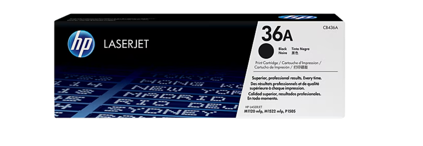 Buy CB436A HP 36A Black Original LaserJet Toner Cartridge