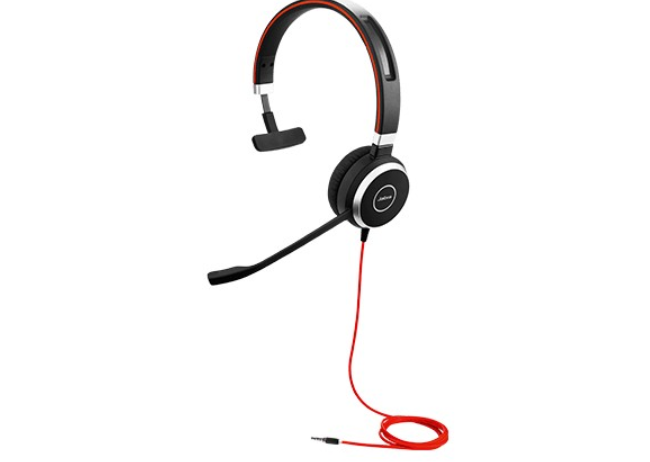Buy 14401-09 Mono headset ONLY for Jabra EVOLVE 40 UC with 3.5mm Jack