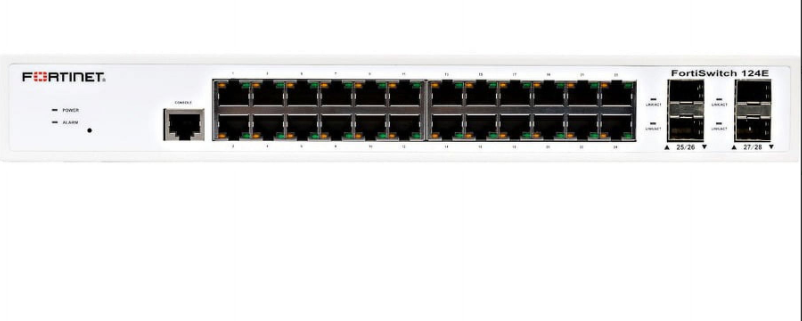 Buy FS-224D-FPOE	FortiSwitch    FortiSwitch-124E L2 Switch - 24 x GE RJ45 ports, 4 x GE SFP slots, F