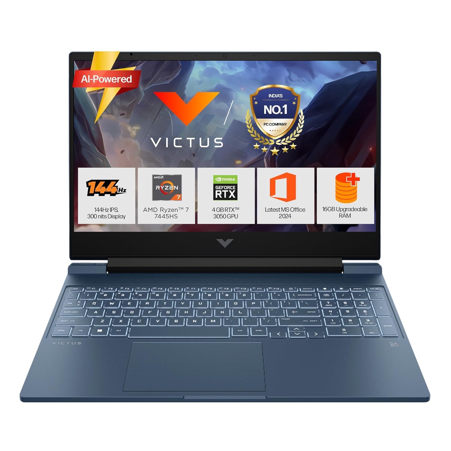 Buy HP VICTUS RYZEN 7-7TH GEN 7445HS-16GB RAM-512GB SSD-15.6'' FHD 15-FB3120AX