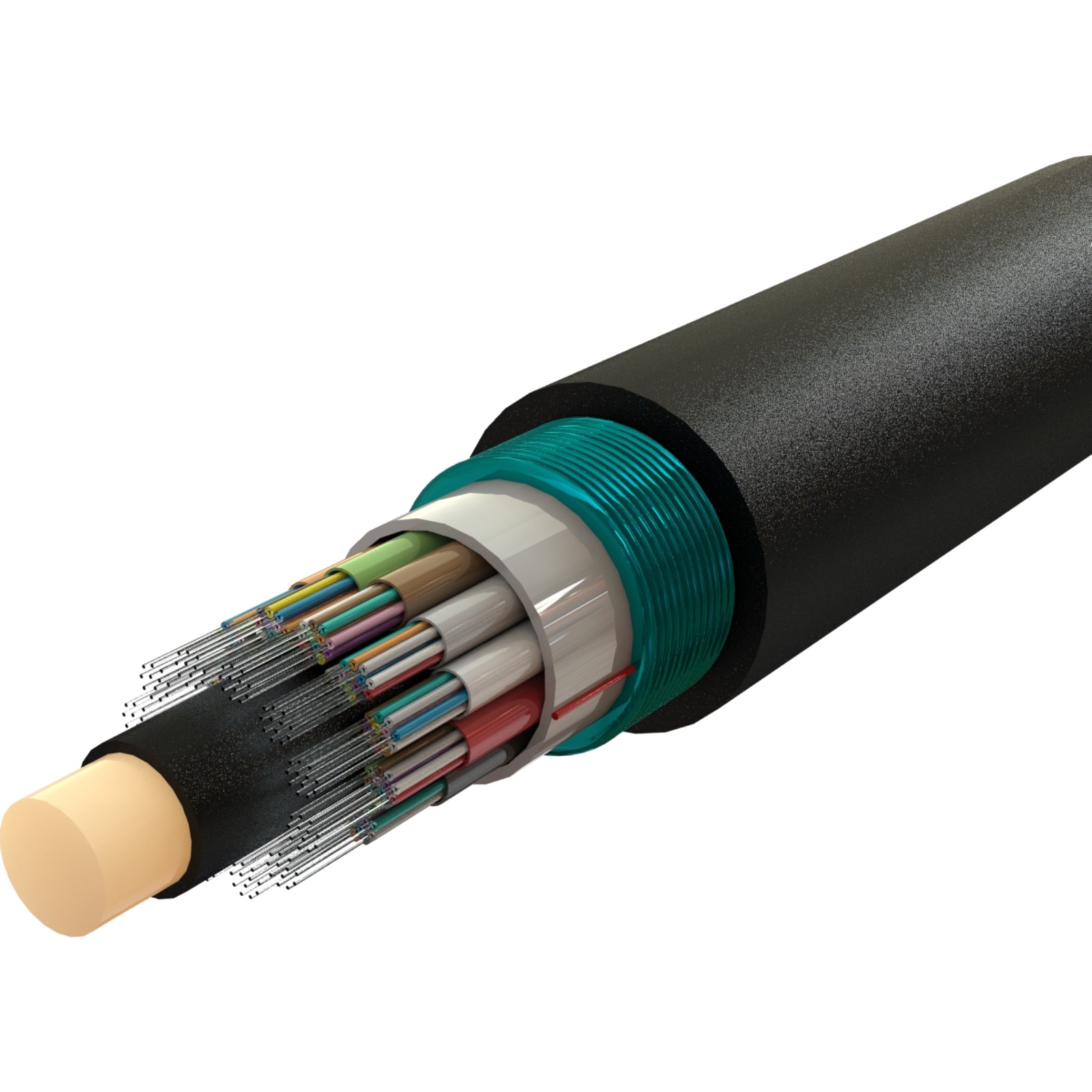 Buy 333-144 Enbeam Multi Loose Tube External OS2 SM CST Fibre Cable Fca - Black - 144-core