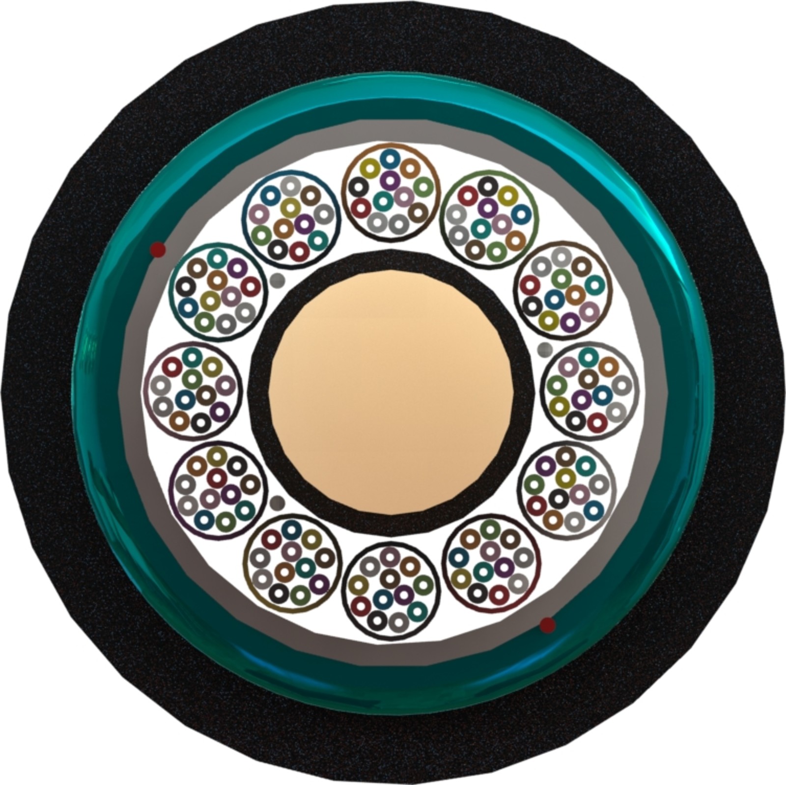 Buy 333-144 Enbeam Multi Loose Tube External OS2 SM CST Fibre Cable Fca - Black - 144-core