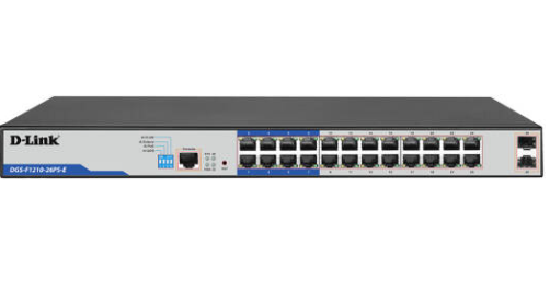 Buy D-LINK 26-port Switch, 10/100/1000Base-T,Long Range250m,PoE+ DGS-DGS-F1210-26PS-E