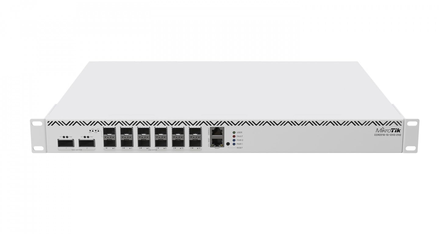 Buy Mikrotik CCR2216-1G-12XS-2XQ | Powerful 16-core CPU