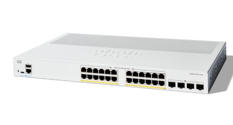 Buy Cisco C1200 Switch, 24x PoE+ 195W/4x 10G SFP+/Rack-mountable C1200-24P-4X