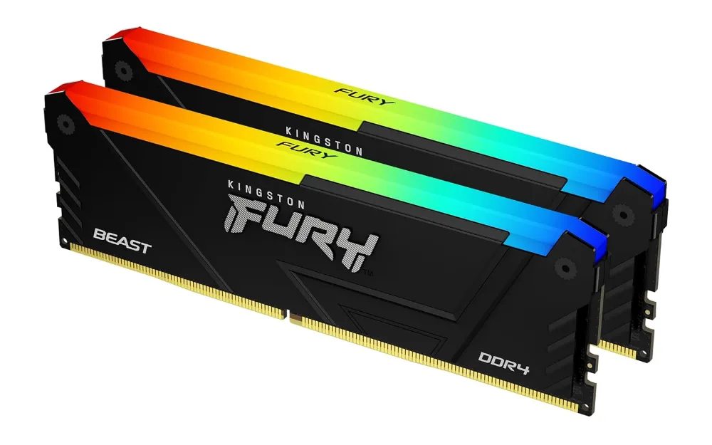 Buy Kingston FURY Beast 32GB (2x16GB) 3200MT/s DDR4 CL16 Desktop Memory KF432C16BB2AK2/32