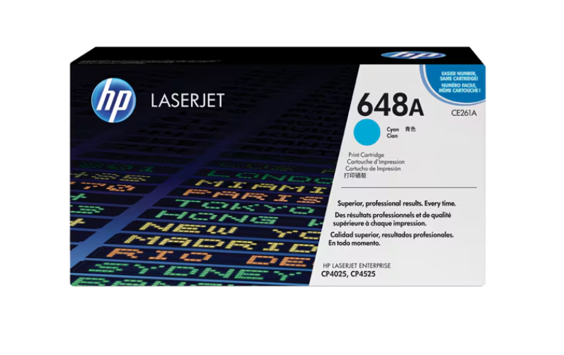 Buy CE261A HP 648A Cyan Original LaserJet Toner Cartridge