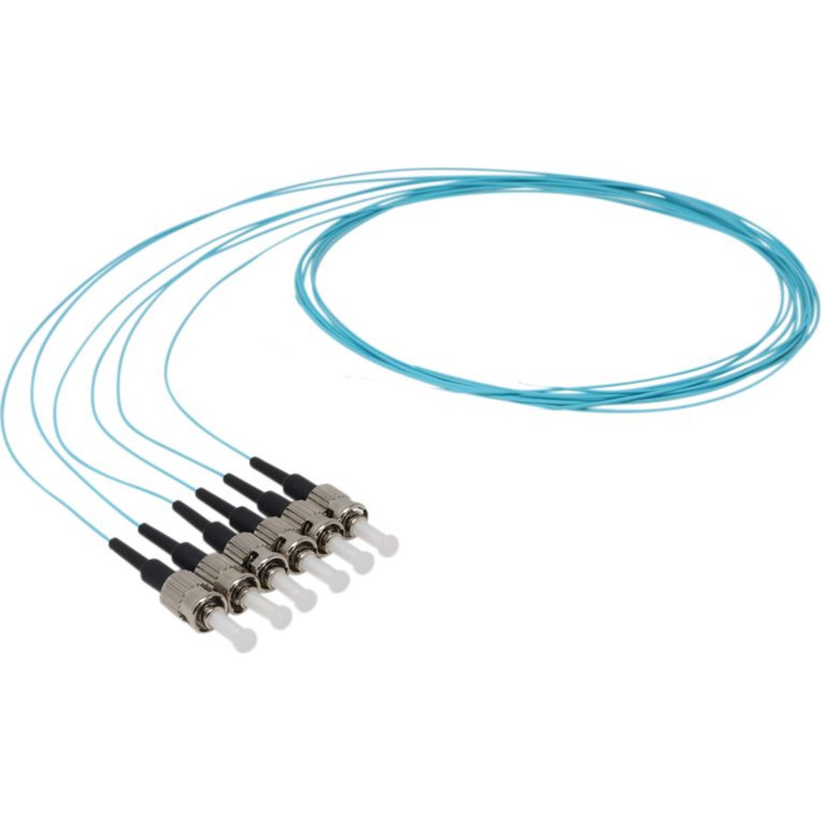 Buy 200-643 Enbeam Fibre Pigtail OM3 50/125 ST/UPC Aqua 12-pack - 1m