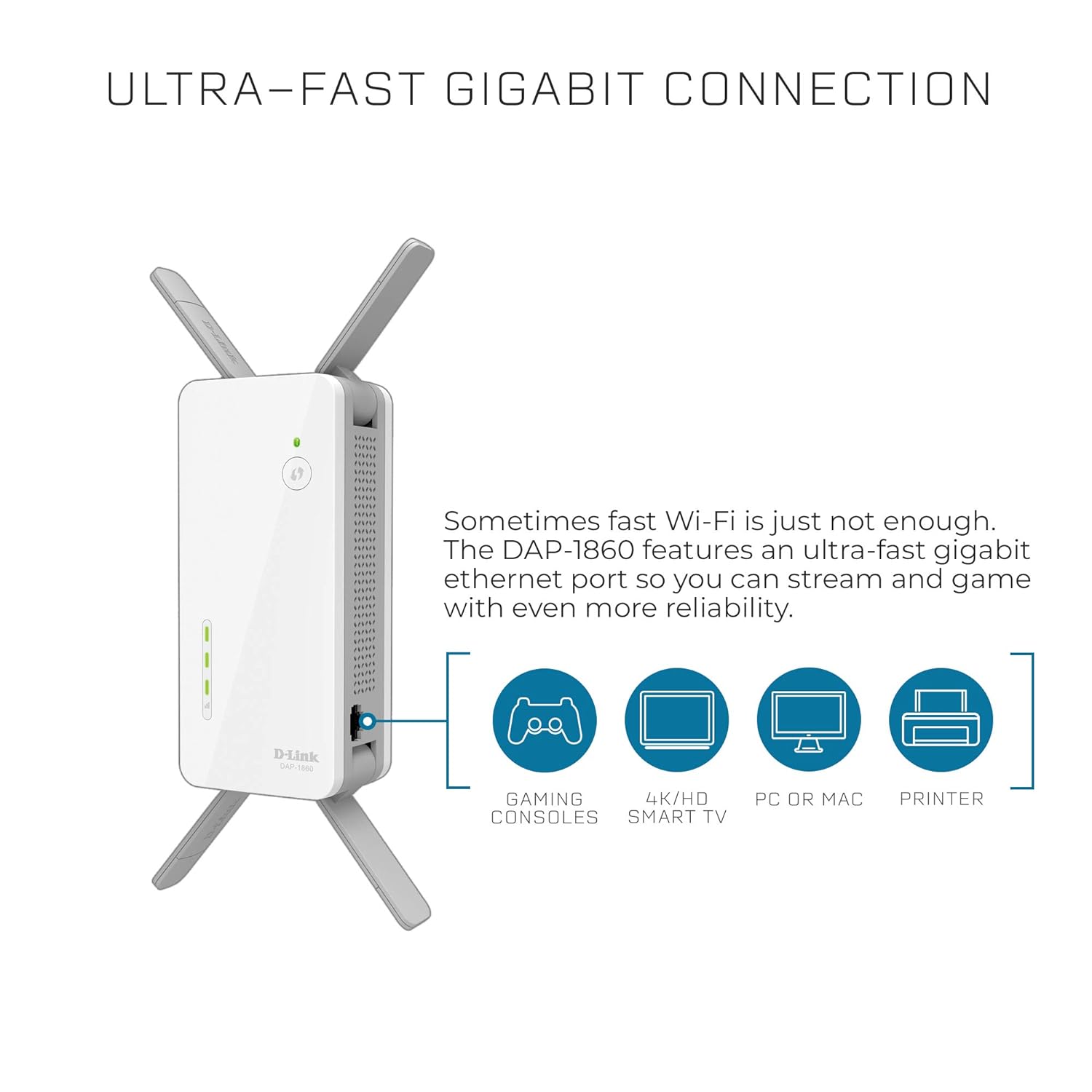 Buy DAP-1860 Wireless AC2600 Dual Band Range Extender