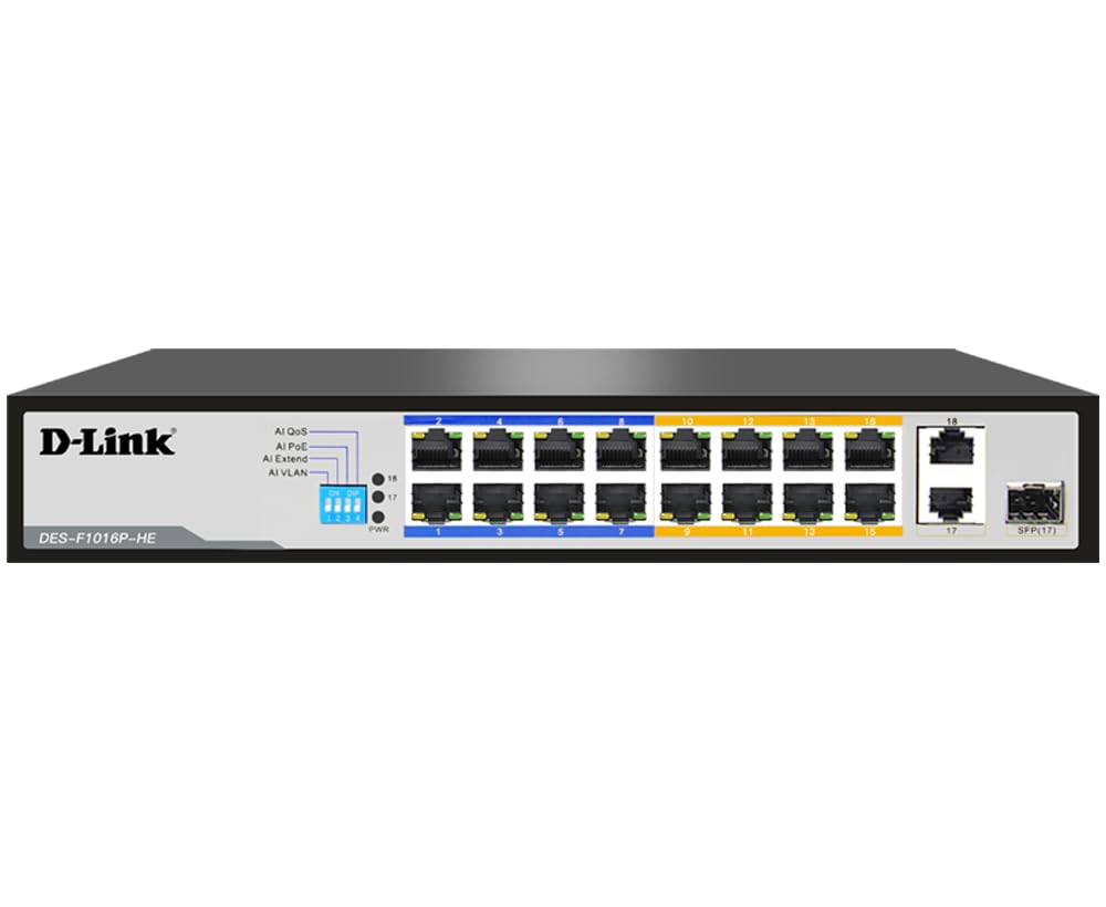 Buy D-Link 16 Port POE Switch DES-F1016p