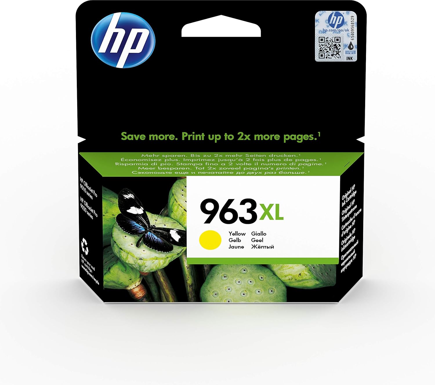 Buy 3JA29AE HP 963XL High Yield Yellow Original Ink Cartridge