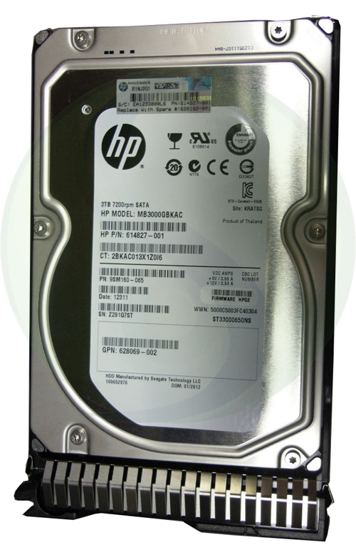 Buy 628061-B21 HP 3TB 6G SATA 7.2K rpm LFF (3.5-inch) SC Midline HDD