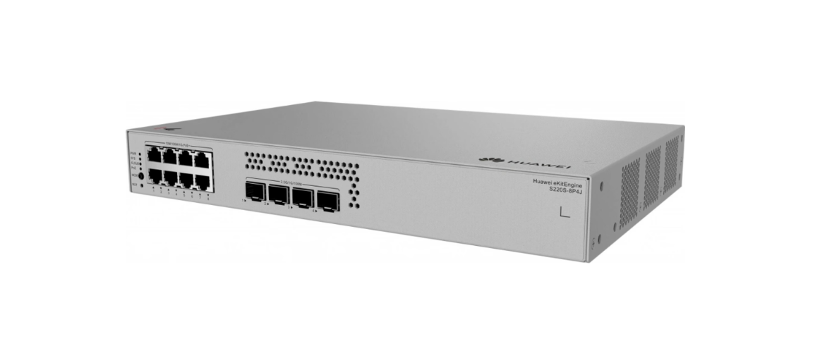 Buy Huawei  - 8 port PoE 4-port 10/100/1000 2.5 g SFP L2 managed switch, 128W S220S-8P4J