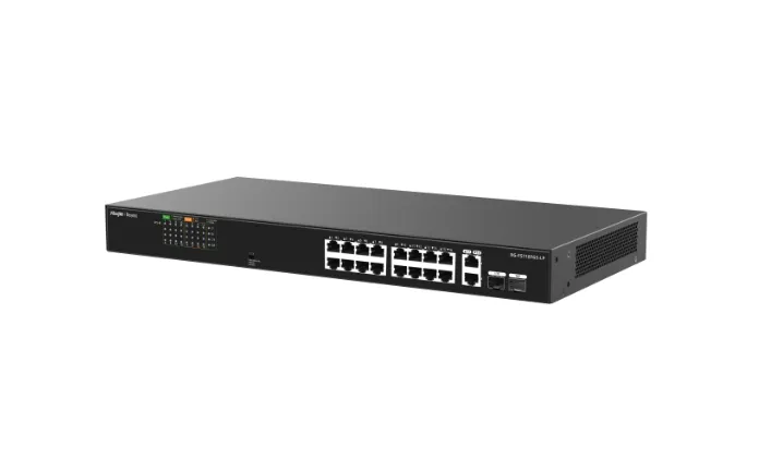 Buy Ruijie 16-Port 10/100 Mbps with 2-Port Gigabit Unmanaged PoE Switch RG-ES118FGS-LP