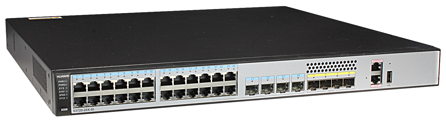 Buy Huawei S5720S-28X-SI-AC(24 Ethernet 10/100/1000 ports,4 10 Gig SFP+,AC 110/220V)