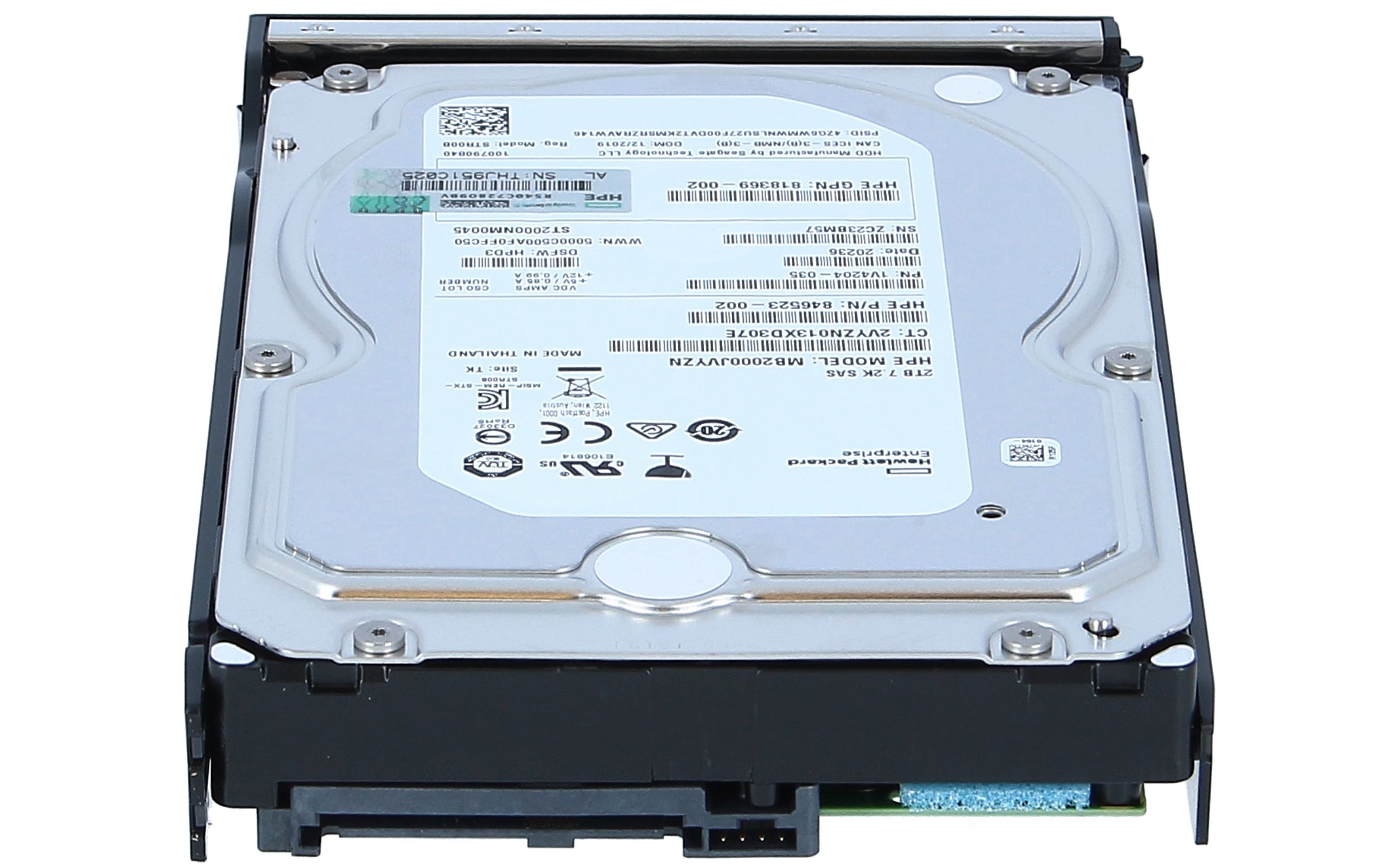 Buy 833926-B21 HPE 2TB SAS 12G Business Critical 7.2K LFF LP 1-year Warranty Multi Vendor HDD