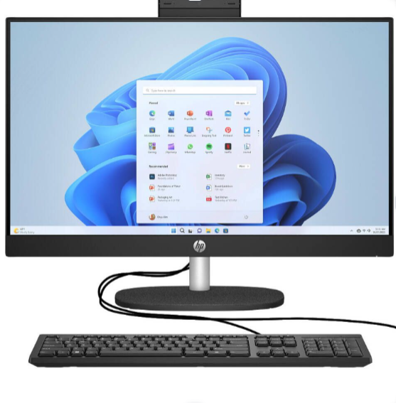 Buy HP AIO 24-cr2031nh U5-225U 8GB 512GB SSD TOUCH SHARED DOS BLACK  D30BXEA#BH5