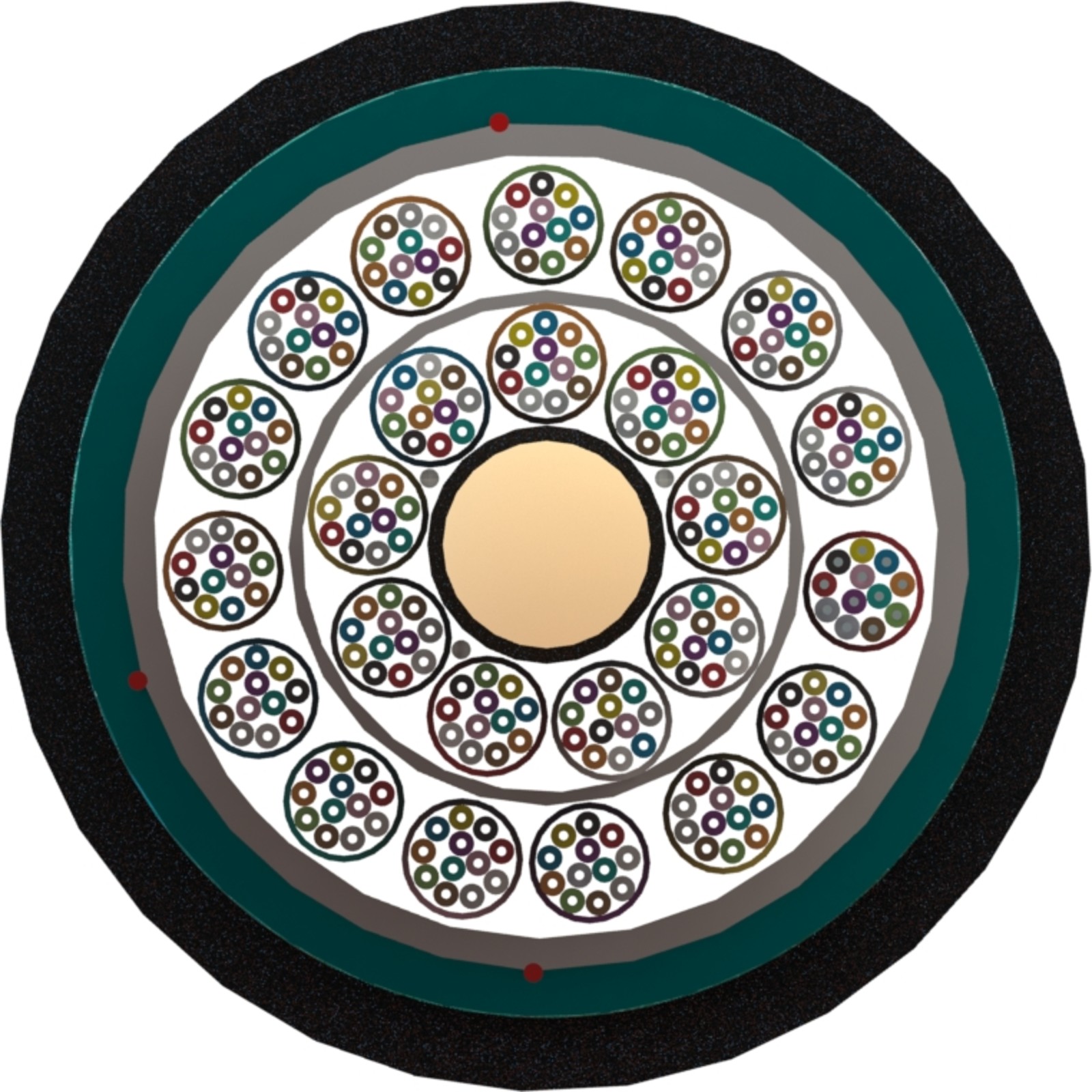 Buy 333-288 Enbeam Multi Loose Tube External OS2 SM CST Fibre Cable Fca - Black - 288-core