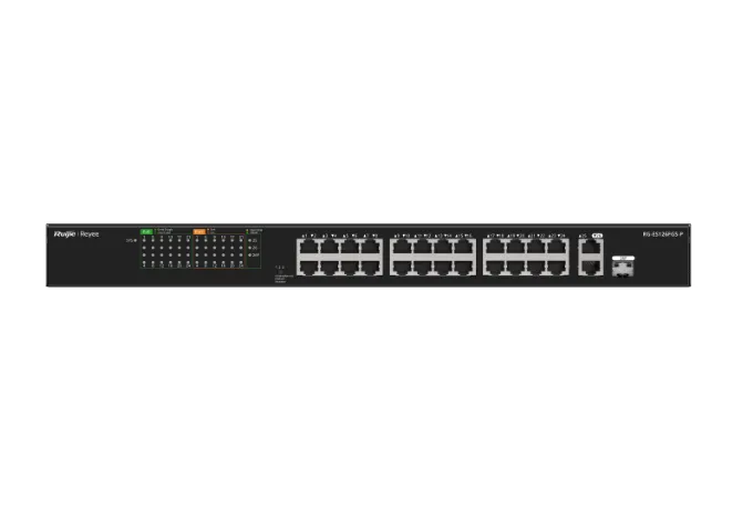 Buy Ruijie 24-Port 10/100 Mbps with 2-Port Gigabit Unmanaged PoE Switch RG-ES126FGS-P