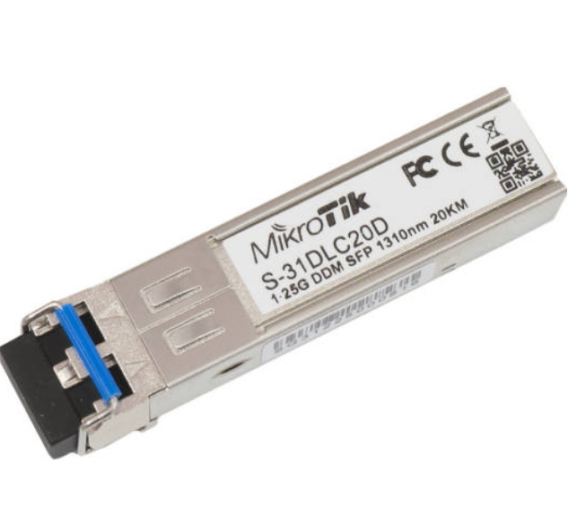 Buy MikroTik SFP (1.25G) module, 20KM, Single Mode  S-31DLC20D