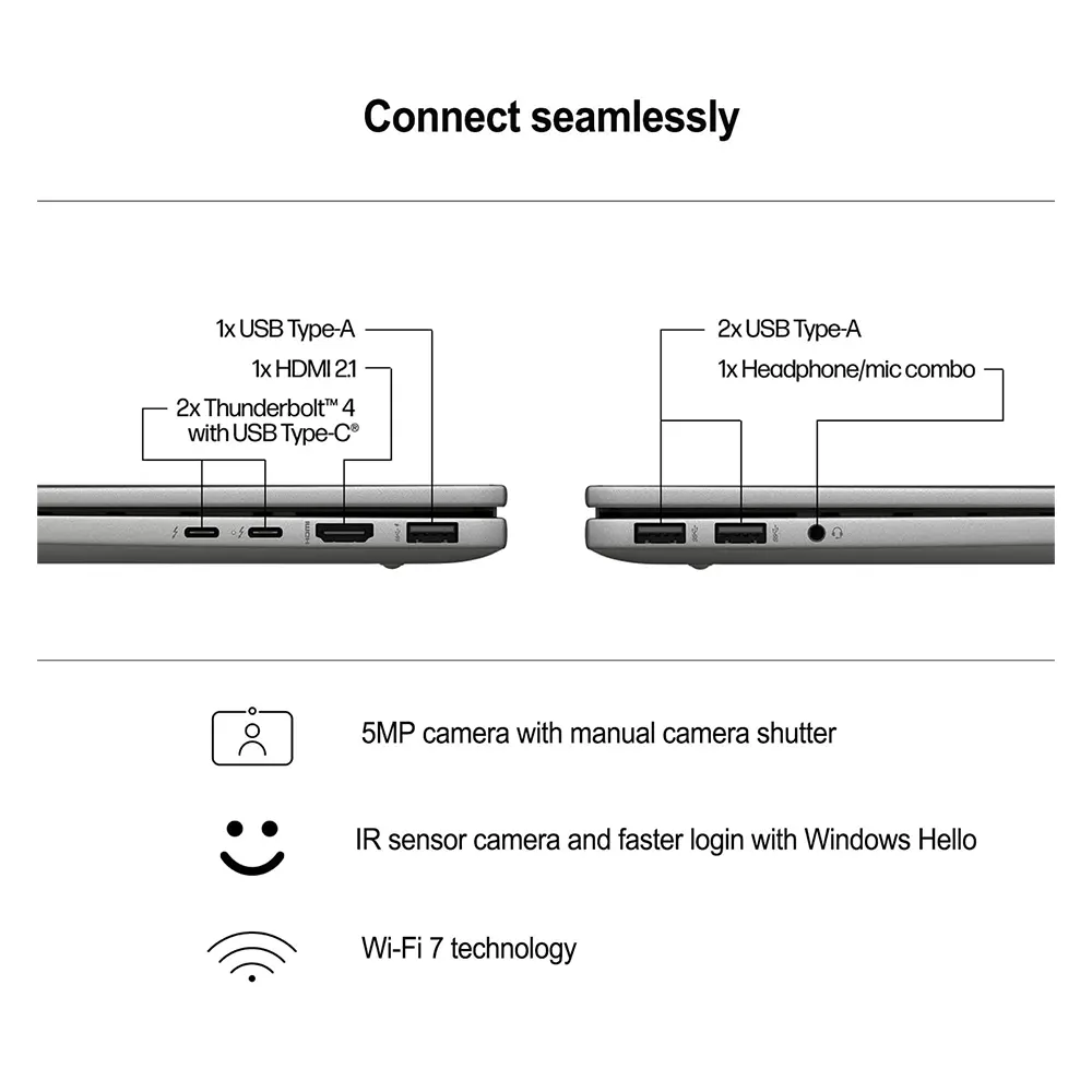 Buy HP Envy Laptop 17t-da000 Intel 12-Core Ultra 7 155U