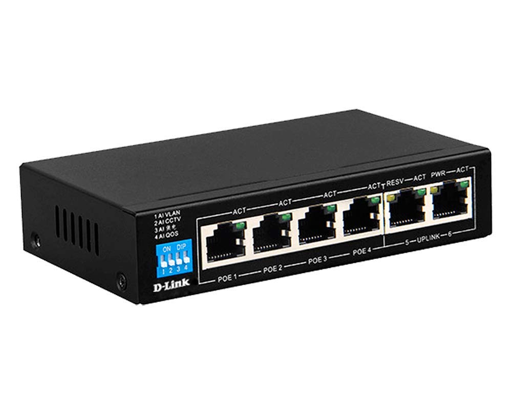 Buy D-Link 4 Port Gigabit Poe Switch DGS-F1006P-E