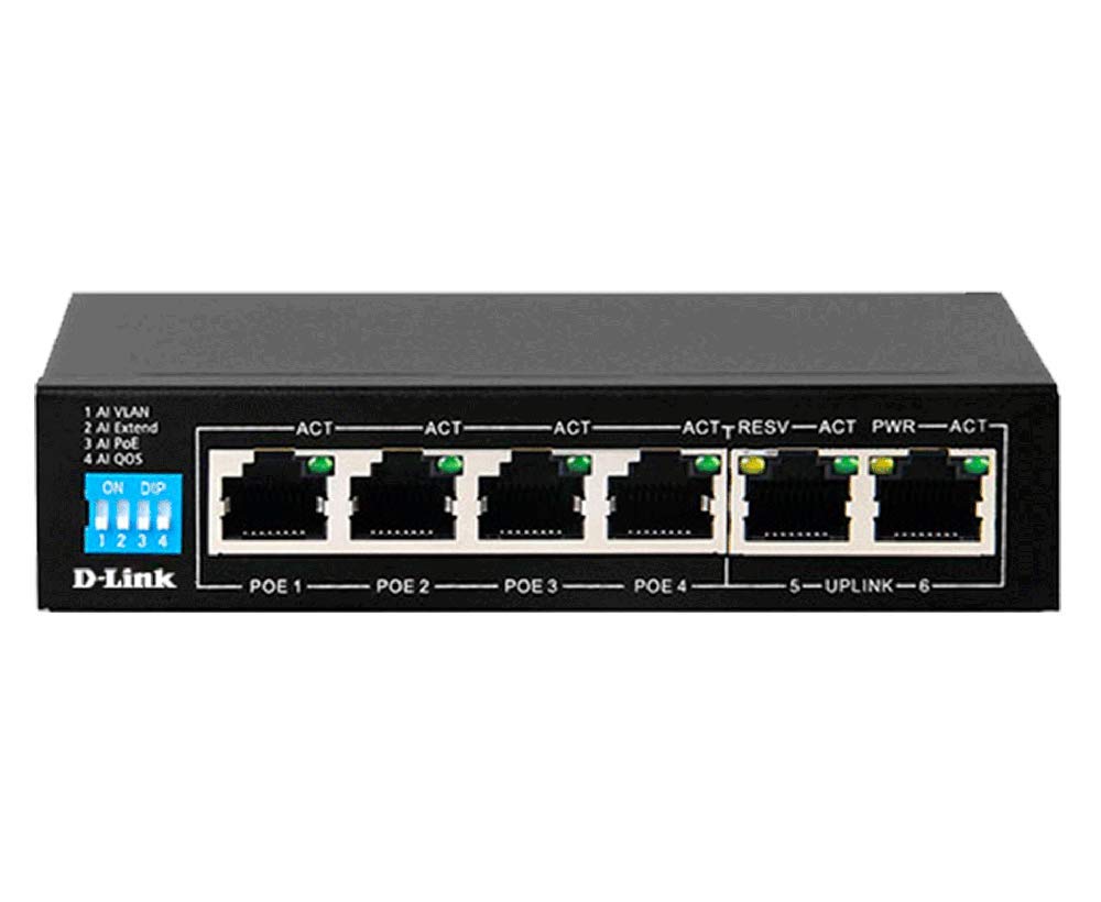 Buy D-Link 4 Port Gigabit Poe Switch DGS-F1006P-E